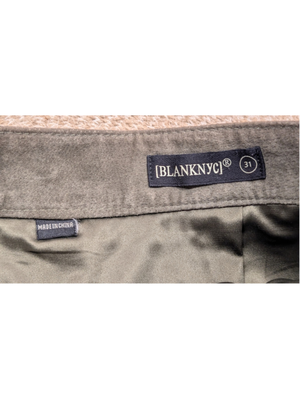 Women's BlankNYC Suede Wrap Mini Skirt Taupe Size 31 - Picture 3 of 10